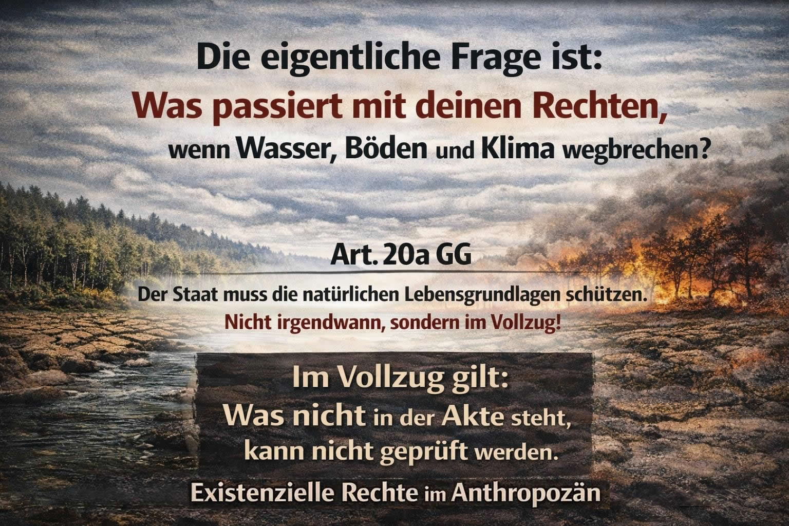 Existenzielle Rechte im Anthropozän – Visualisierung